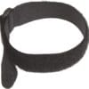 The VELCRO® Brand VELSTRAP® Strap is a black rounded end hook and loop strap formed into a loop ideal for organizing cables or securing items together